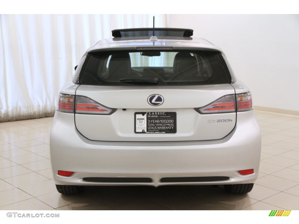 2012 CT 200h Hybrid Premium - Tungsten Silver Pearl / Black photo #16