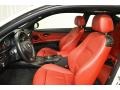 Coral Red/Black Front Seat Photo for 2013 BMW 3 Series #106754743