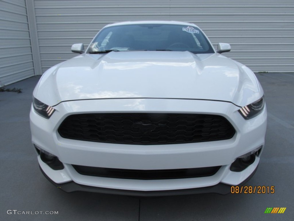 2015 Mustang V6 Coupe - Oxford White / Ebony photo #5