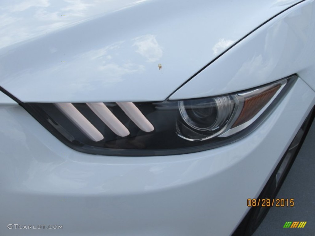 2015 Mustang V6 Coupe - Oxford White / Ebony photo #6