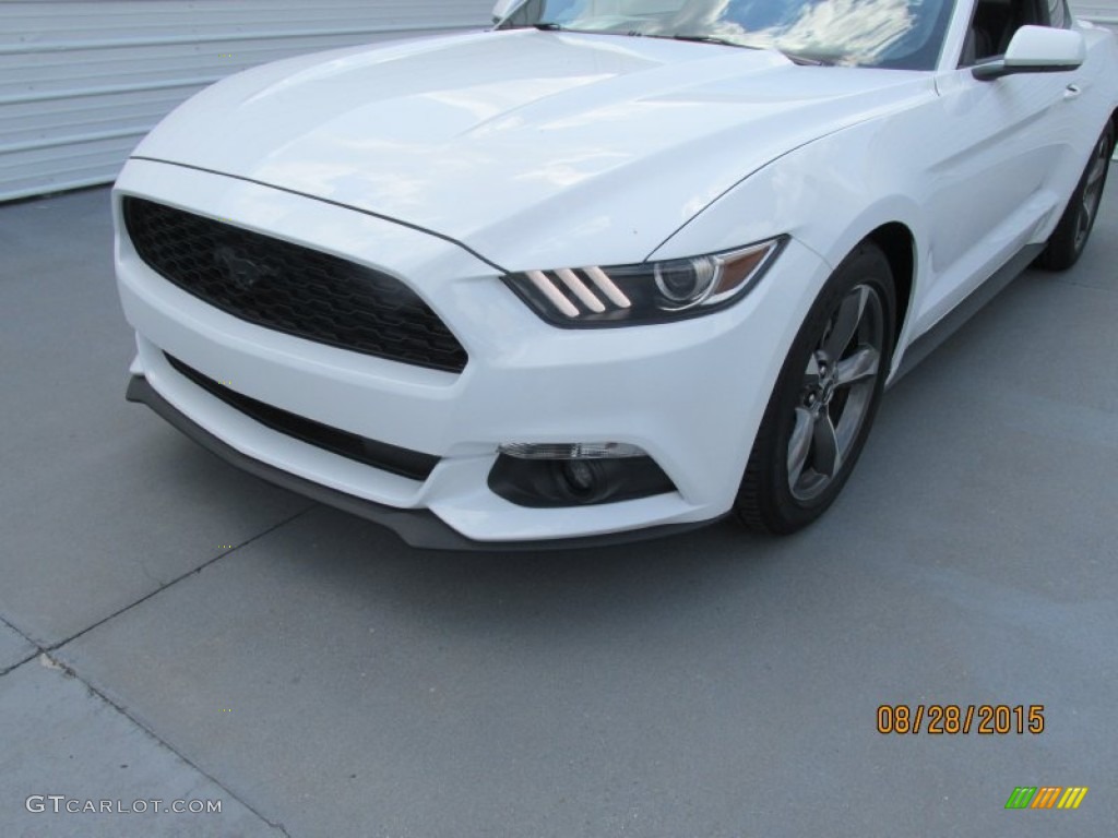 2015 Mustang V6 Coupe - Oxford White / Ebony photo #7
