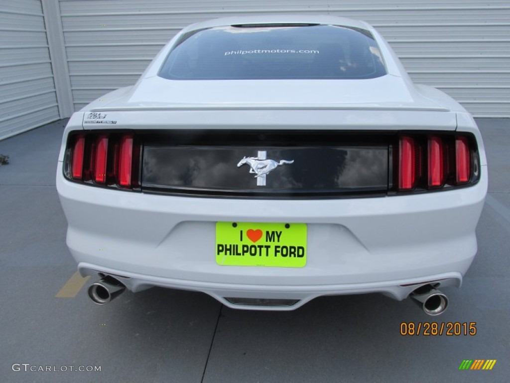 2015 Mustang V6 Coupe - Oxford White / Ebony photo #10