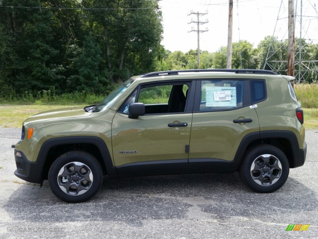 2015 Renegade Sport 4x4 - Commando Green / Black photo #3