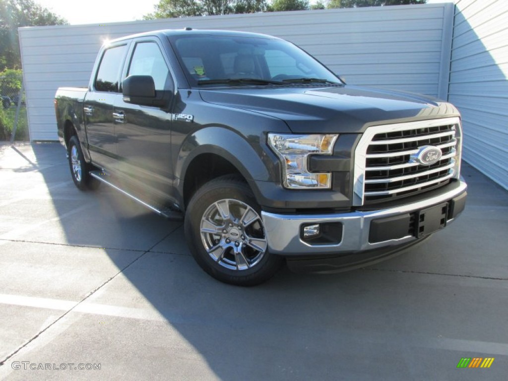 2015 F150 XLT SuperCrew - Magnetic Metallic / Medium Earth Gray photo #1