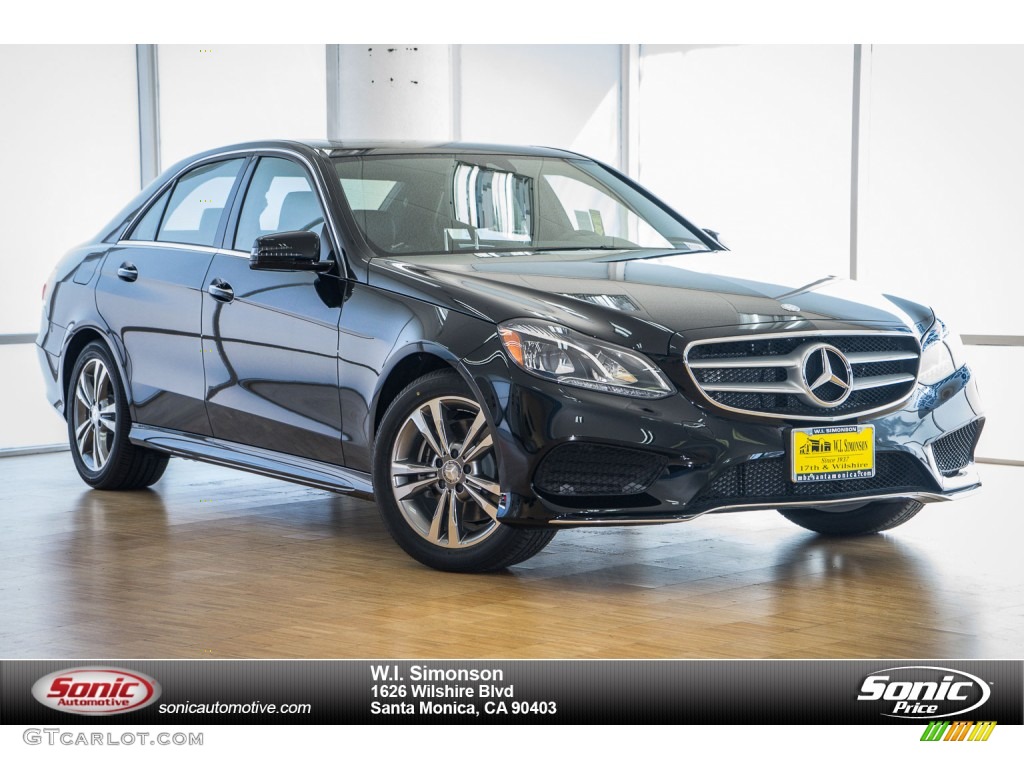 2016 E 250 Bluetec Sedan - Black / Black photo #1
