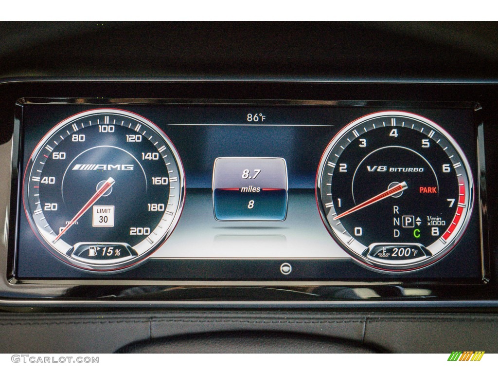 2016 Mercedes-Benz S 63 AMG 4Matic Sedan Gauges Photo #106760094