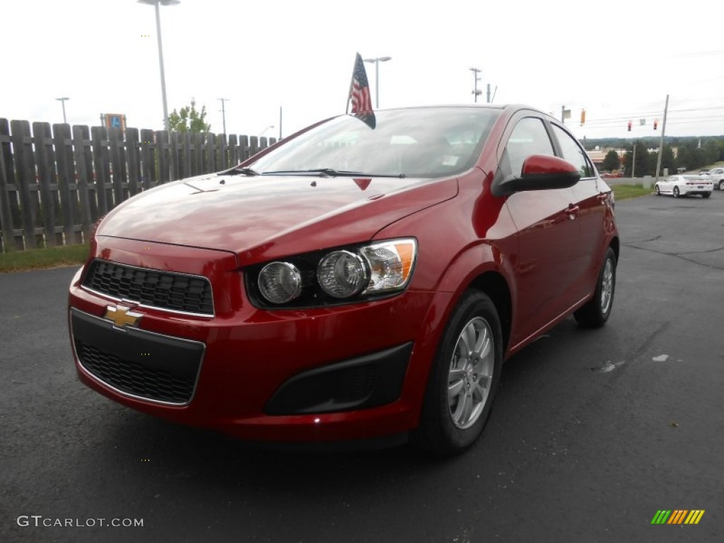 Crystal Red Tintcoat 2016 Chevrolet Sonic LT Sedan Exterior Photo #106761097