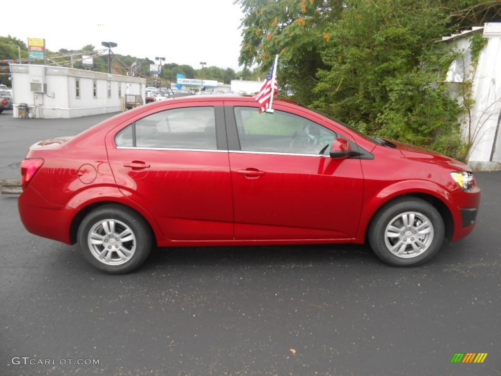 Crystal Red Tintcoat 2016 Chevrolet Sonic LT Sedan Exterior Photo #106761137