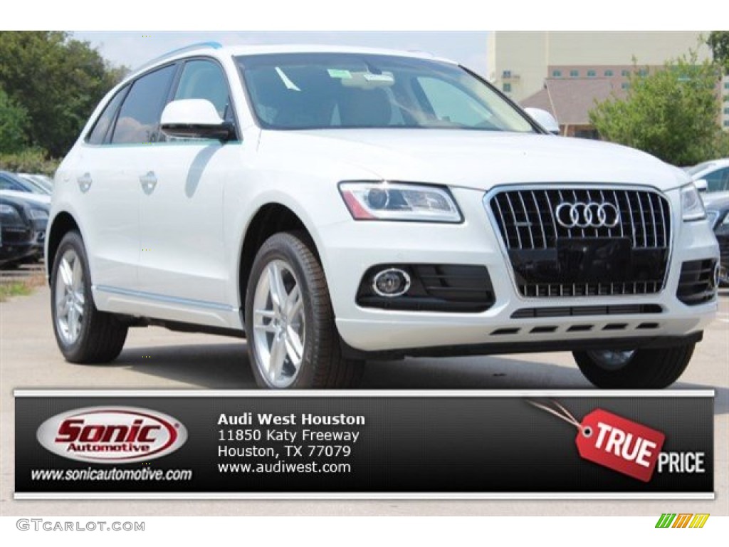 2016 Q5 2.0 TFSI Premium Plus quattro - Glacier White Metallic / Pistachio Beige photo #1