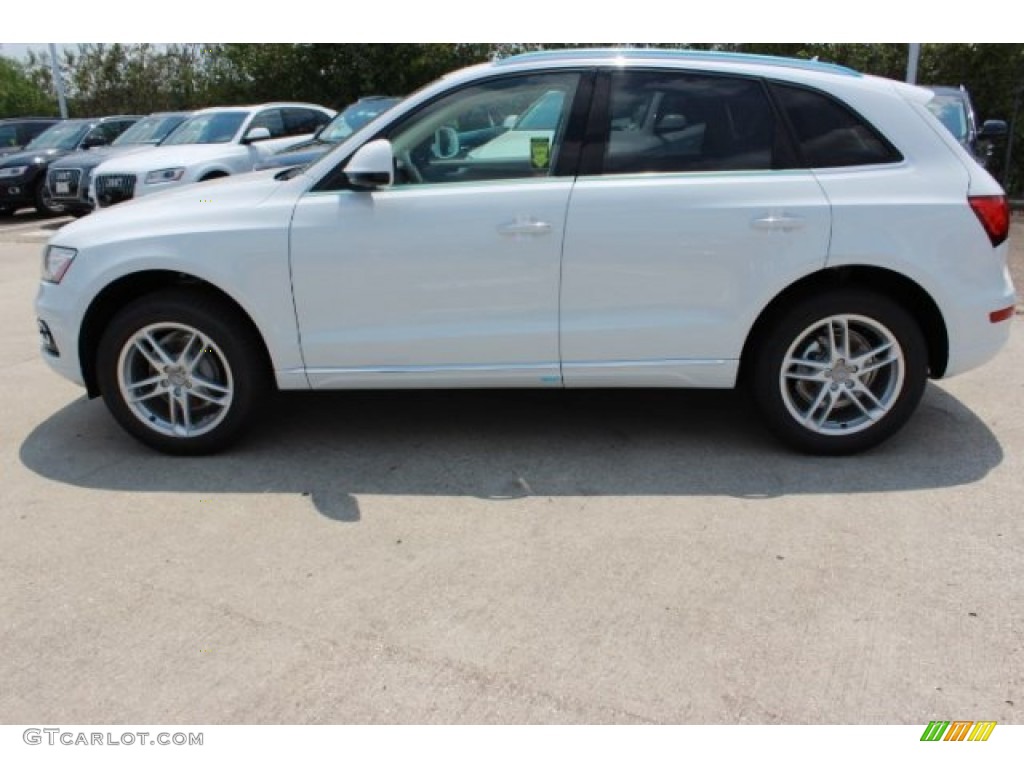 2016 Q5 2.0 TFSI Premium Plus quattro - Glacier White Metallic / Pistachio Beige photo #5