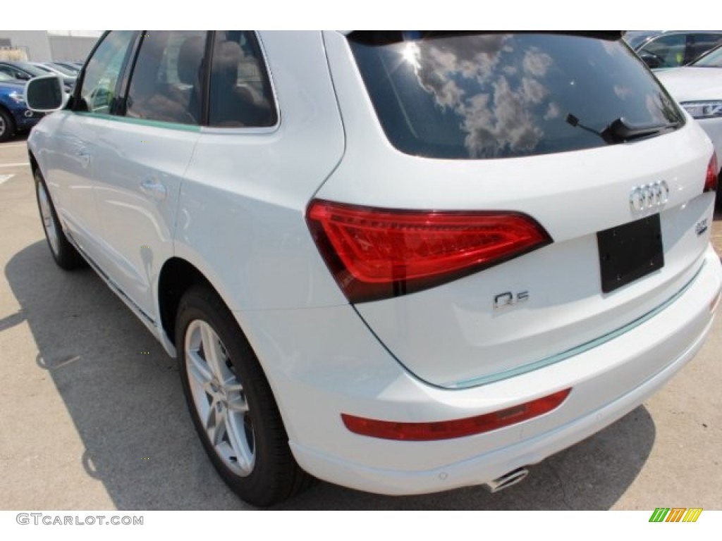 2016 Q5 2.0 TFSI Premium Plus quattro - Glacier White Metallic / Pistachio Beige photo #6