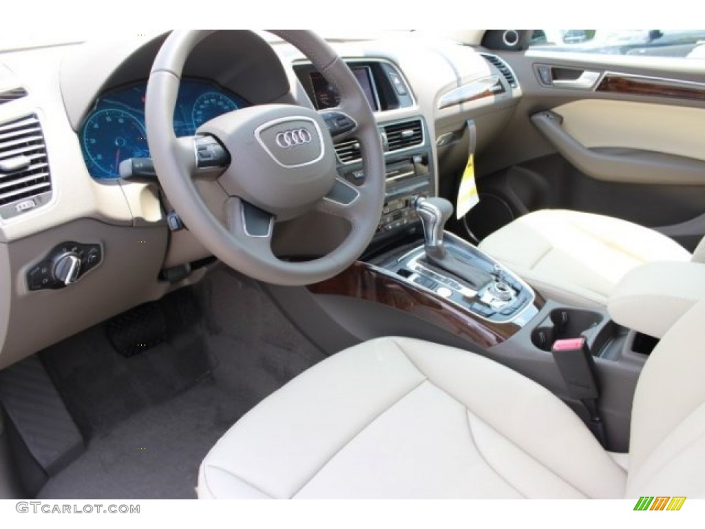 Pistachio Beige Interior 2016 Audi Q5 2.0 TFSI Premium Plus quattro Photo #106763060
