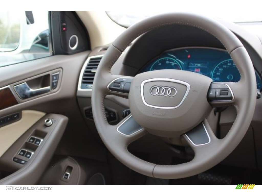 2016 Q5 2.0 TFSI Premium Plus quattro - Glacier White Metallic / Pistachio Beige photo #36