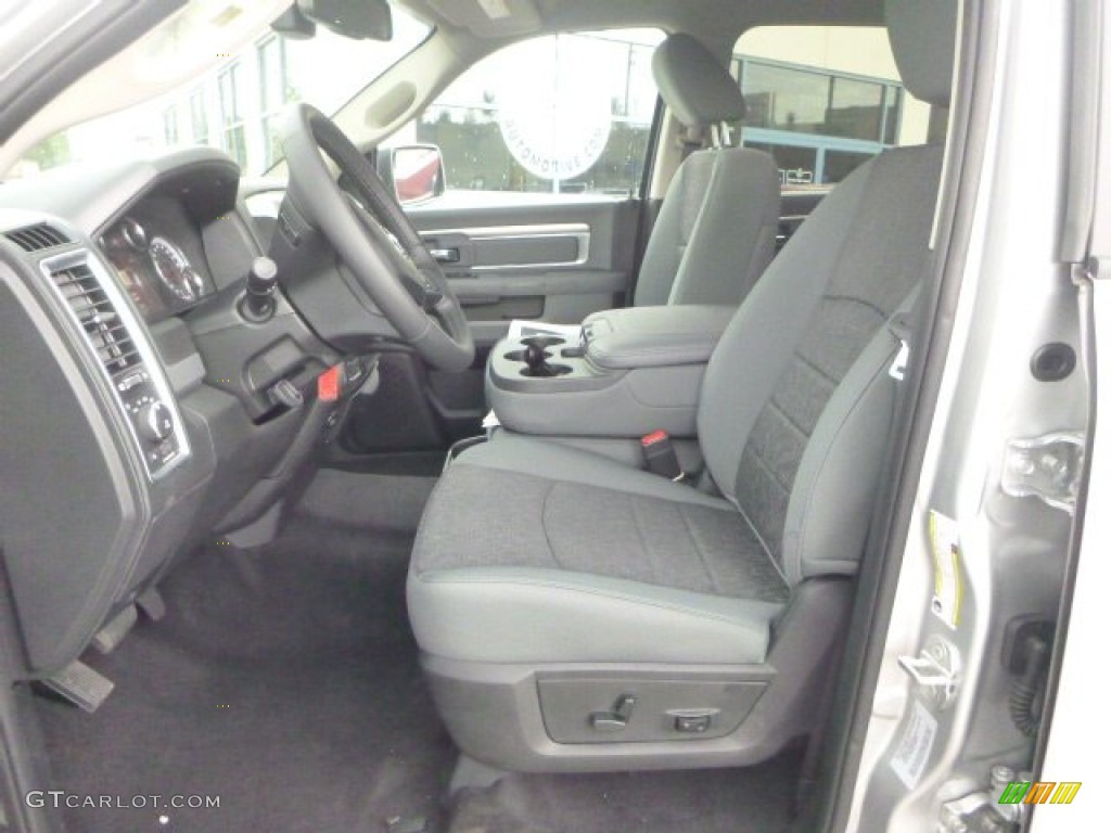 Black/Diesel Gray Interior 2016 Ram 1500 Big Horn Crew Cab 4x4 Photo #106763546