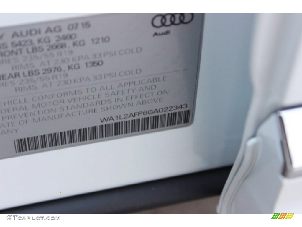 2016 Q5 2.0 TFSI Premium Plus quattro - Glacier White Metallic / Pistachio Beige photo #43
