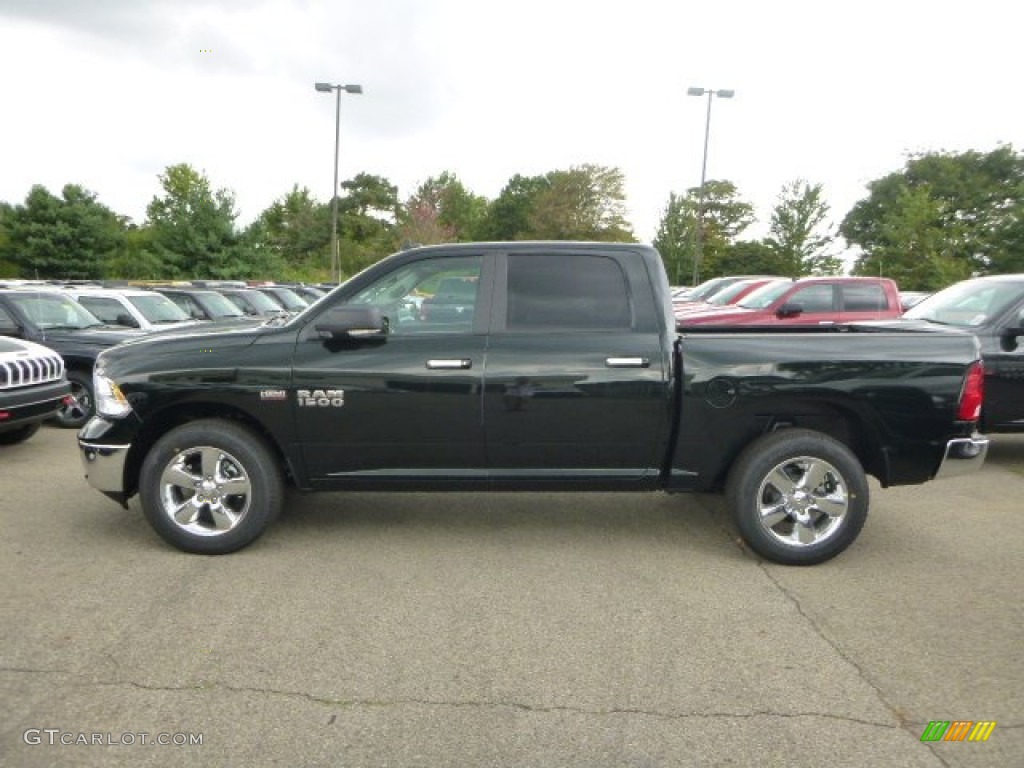 Black Forest Green Pearl 2016 Ram 1500 Big Horn Crew Cab 4x4 Exterior Photo #106763696