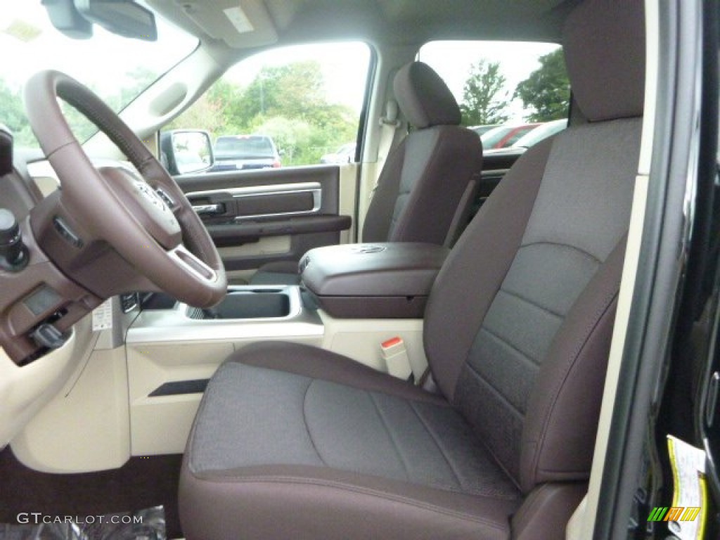 Canyon Brown/Light Frost Beige Interior 2016 Ram 1500 Big Horn Crew Cab 4x4 Photo #106763948