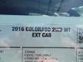 2016 Red Hot Chevrolet Colorado WT Extended Cab  photo #57