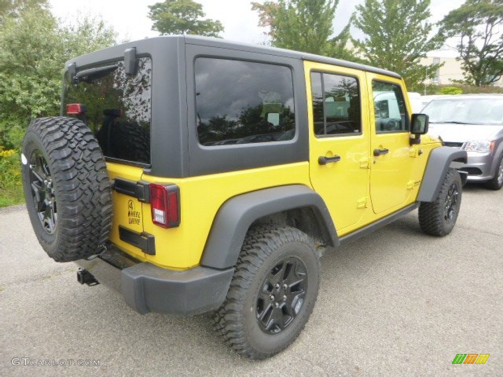 2015 Wrangler Unlimited Sport 4x4 - Baja Yellow / Black photo #9