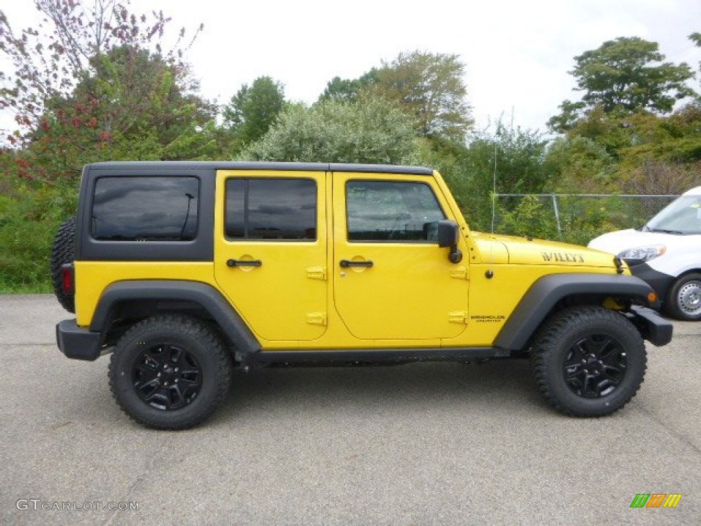 2015 Wrangler Unlimited Sport 4x4 - Baja Yellow / Black photo #10