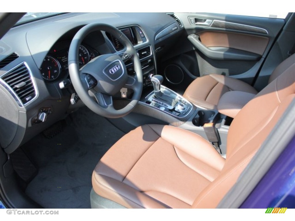 2016 Q5 2.0 TFSI Premium Plus quattro - Scuba Blue Metallic / Chestnut Brown photo #13