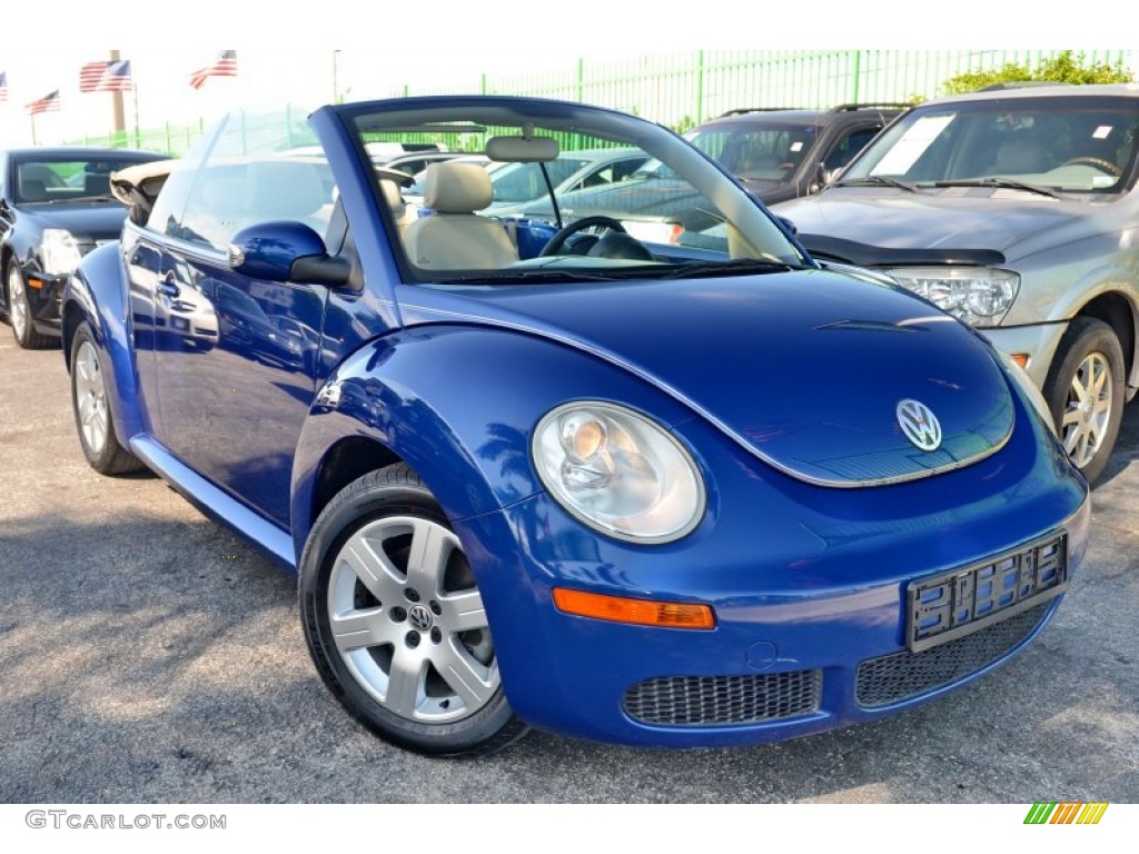 2007 New Beetle 2.5 Convertible - Laser Blue / Cream photo #1