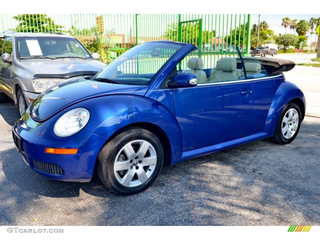 Laser Blue 2007 Volkswagen New Beetle 2.5 Convertible Exterior Photo #106768891