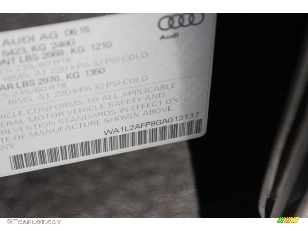 2016 Q5 2.0 TFSI Premium Plus quattro - Brilliant Black / Black photo #43