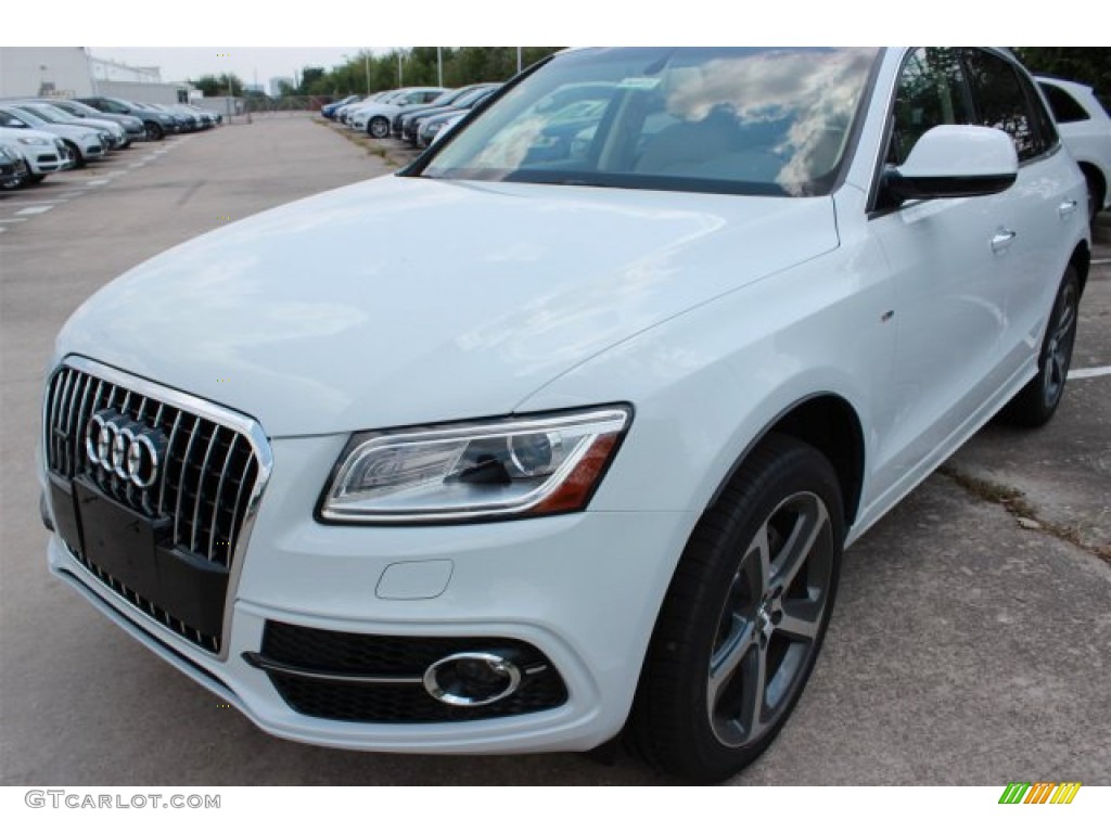 2016 Q5 3.0 TFSI Premium Plus quattro - Glacier White Metallic / Pistachio Beige photo #3