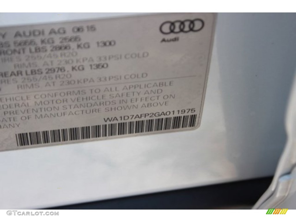 2016 Q5 3.0 TFSI Premium Plus quattro - Glacier White Metallic / Pistachio Beige photo #44