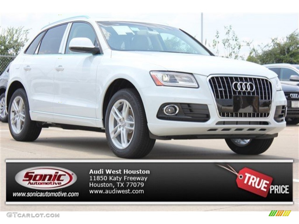 2016 Q5 2.0 TFSI Premium Plus quattro - Glacier White Metallic / Pistachio Beige photo #1