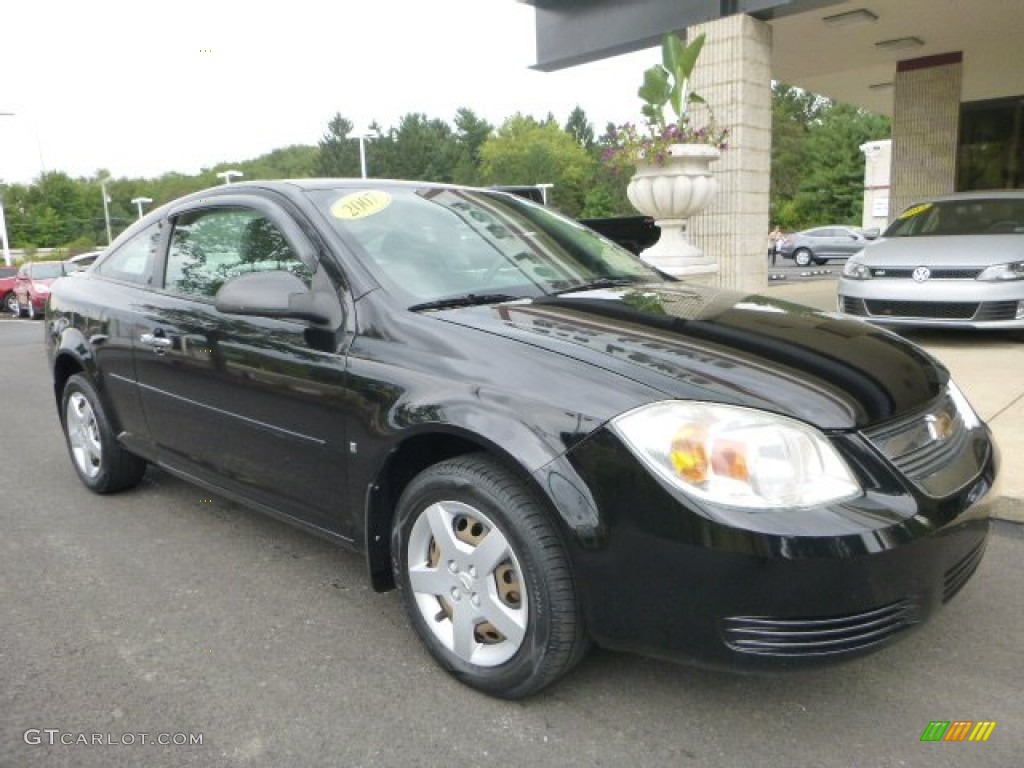 2007 Cobalt LS Coupe - Black / Gray photo #6