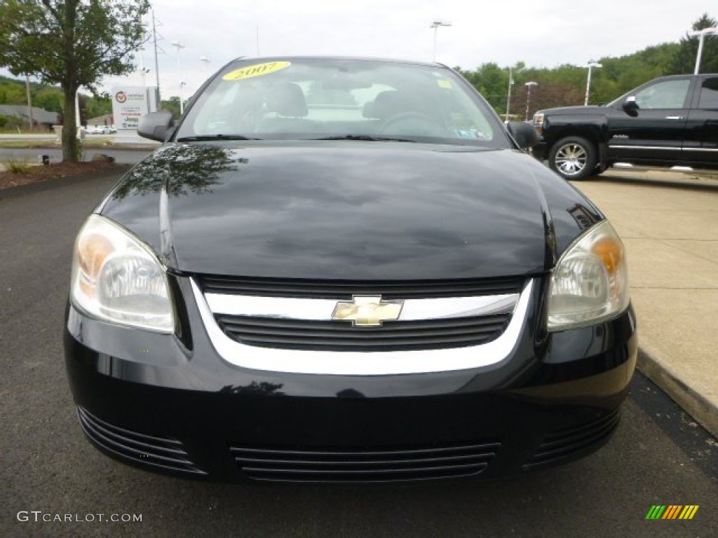 2007 Cobalt LS Coupe - Black / Gray photo #7