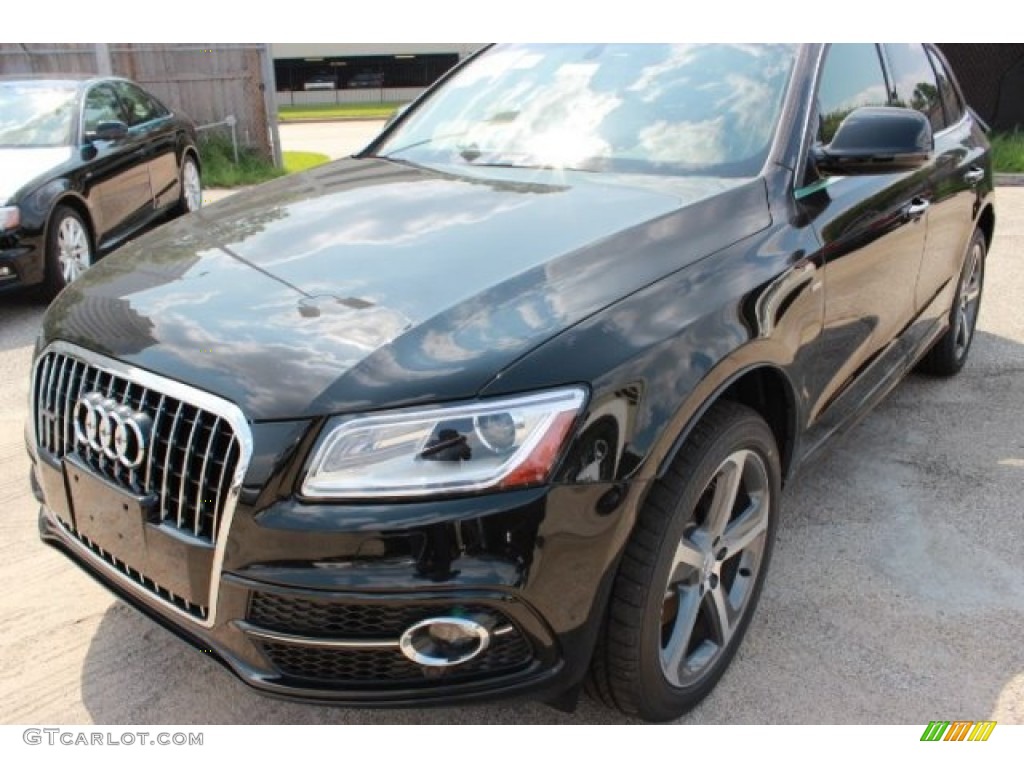 2016 Q5 3.0 TFSI Premium Plus quattro - Mythos Black Metallic / Chestnut Brown photo #3