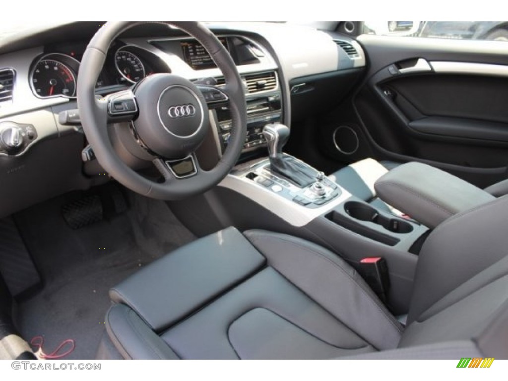 Black Interior 2016 Audi A5 Premium Plus quattro Coupe Photo #106772645