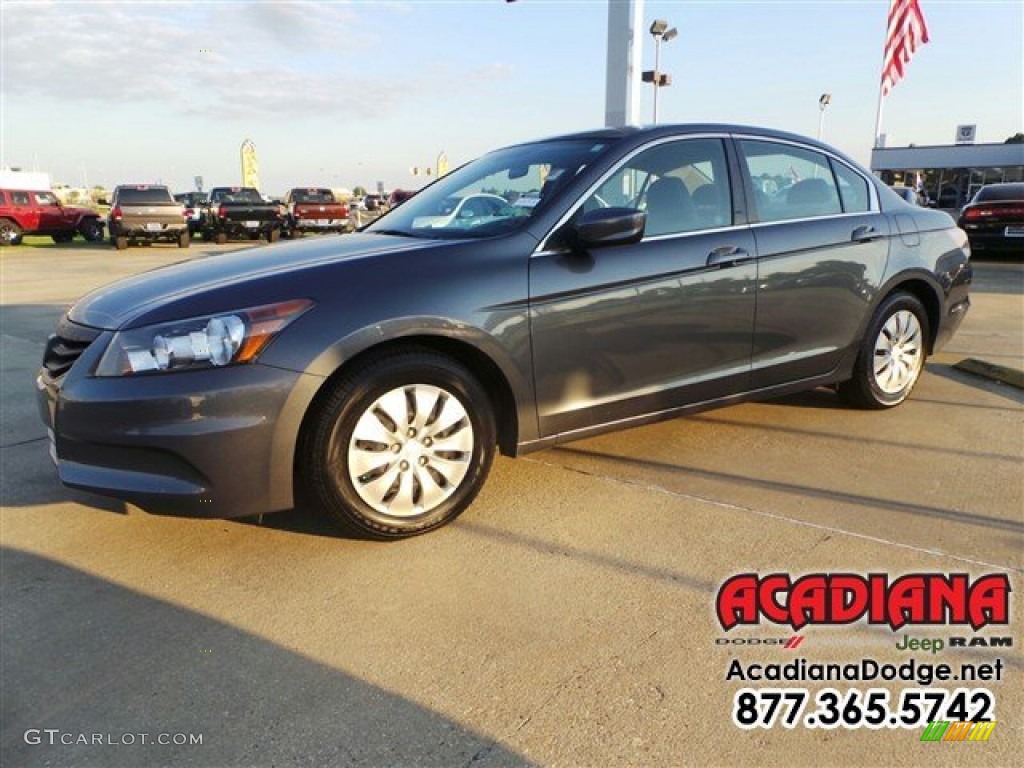 2012 Accord LX Sedan - Dark Amber Metallic / Gray photo #1