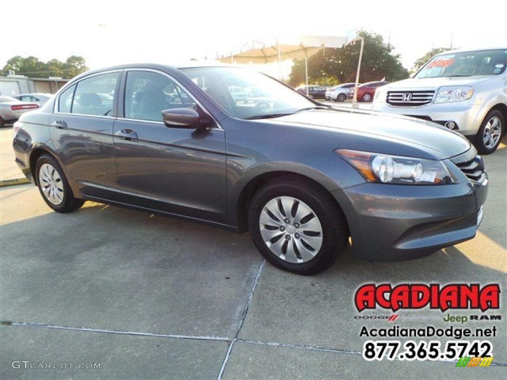 2012 Accord LX Sedan - Dark Amber Metallic / Gray photo #11