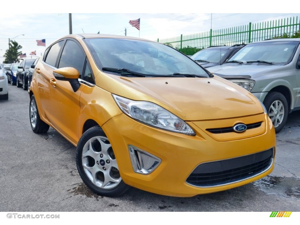 Yellow Blaze Metallic Tri-Coat Ford Fiesta