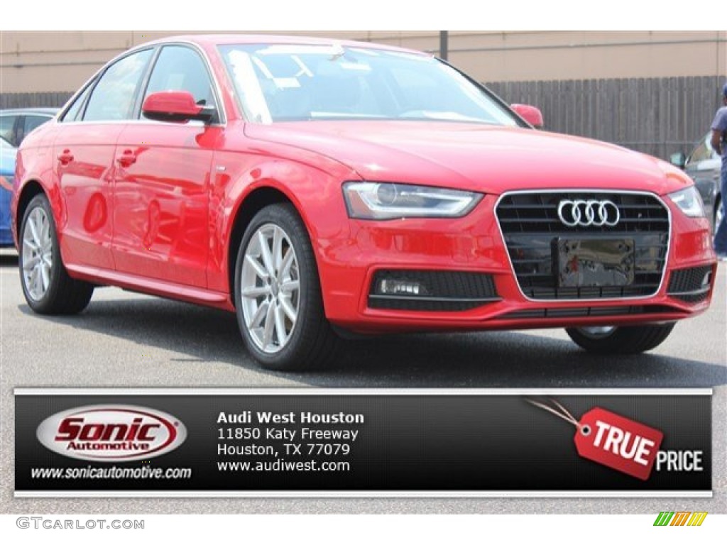 2016 A4 2.0T Premium Plus - Misano Red Pearl / Black photo #1