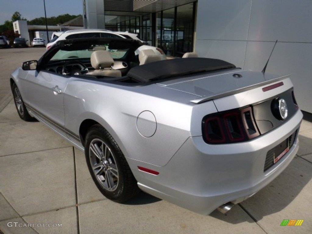 2013 Mustang V6 Premium Convertible - Ingot Silver Metallic / Stone photo #3