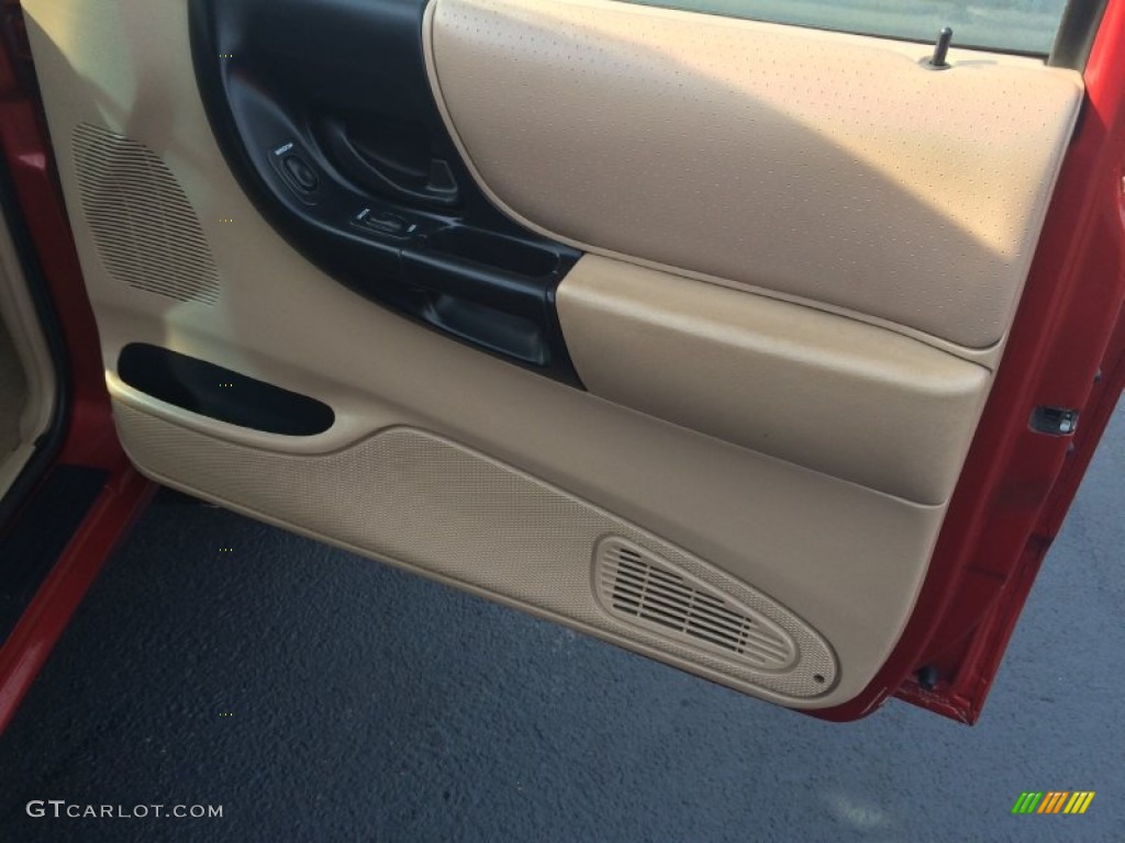 2001 Ranger XLT SuperCab - Toreador Red Metallic / Medium Prairie Tan photo #17