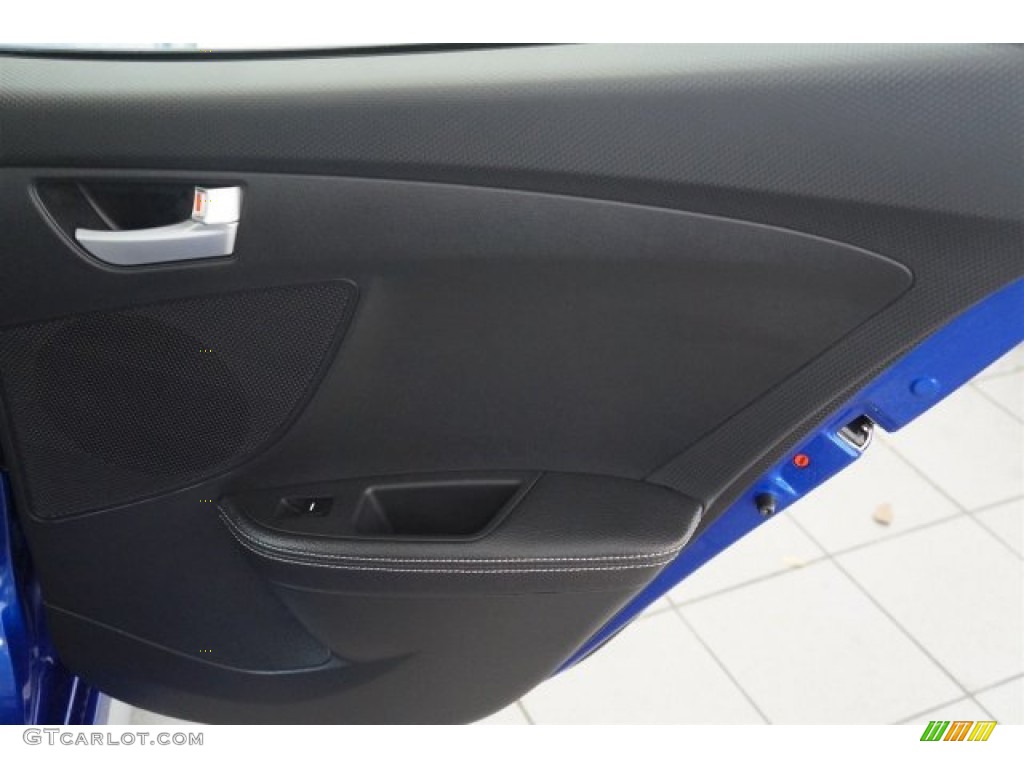 2013 Veloster Turbo - Marathon Blue / Black photo #22