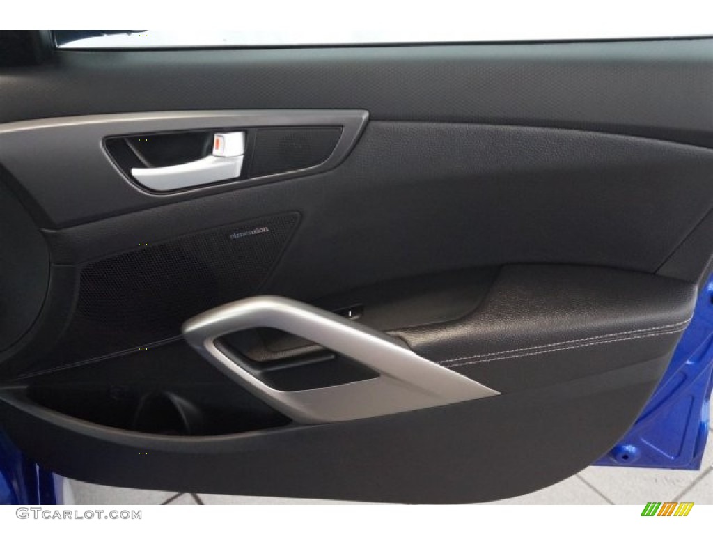 2013 Veloster Turbo - Marathon Blue / Black photo #24