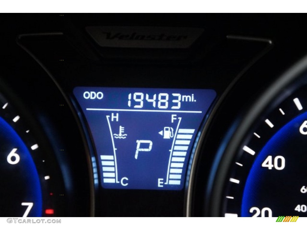 2013 Veloster Turbo - Marathon Blue / Black photo #29