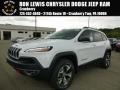 2016 Bright White Jeep Cherokee Trailhawk 4x4  photo #1