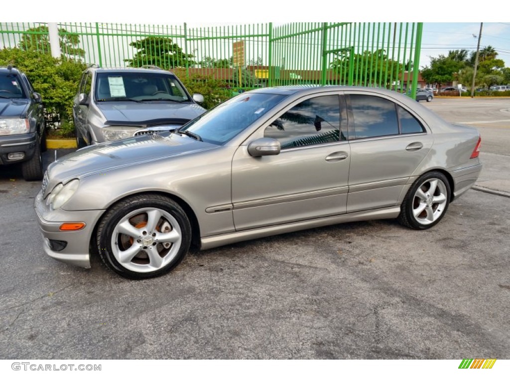 2005 C 230 Kompressor Sedan - Pewter Silver Metallic / Ash photo #5