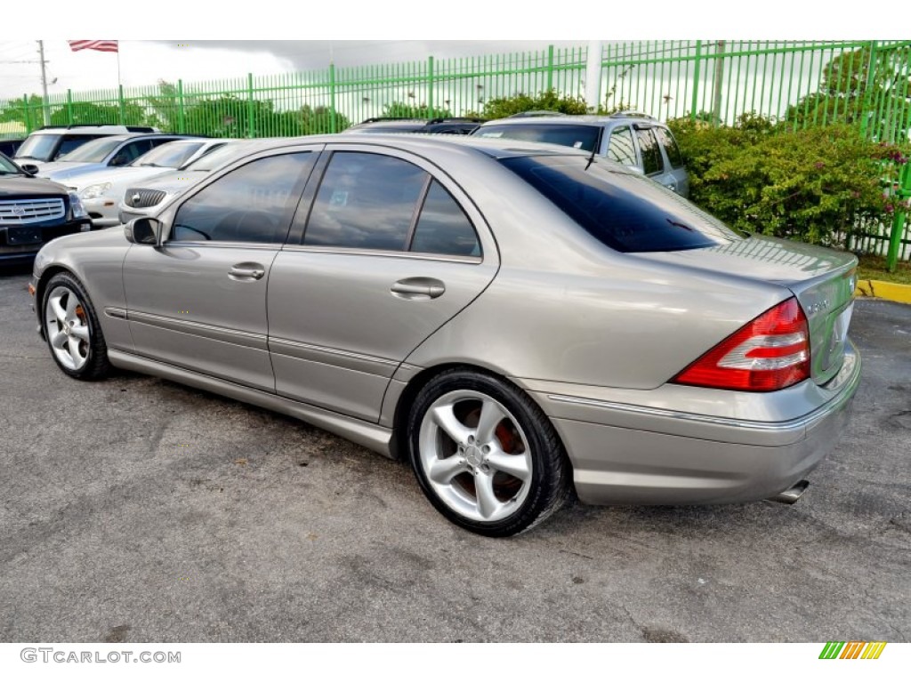 2005 C 230 Kompressor Sedan - Pewter Silver Metallic / Ash photo #7