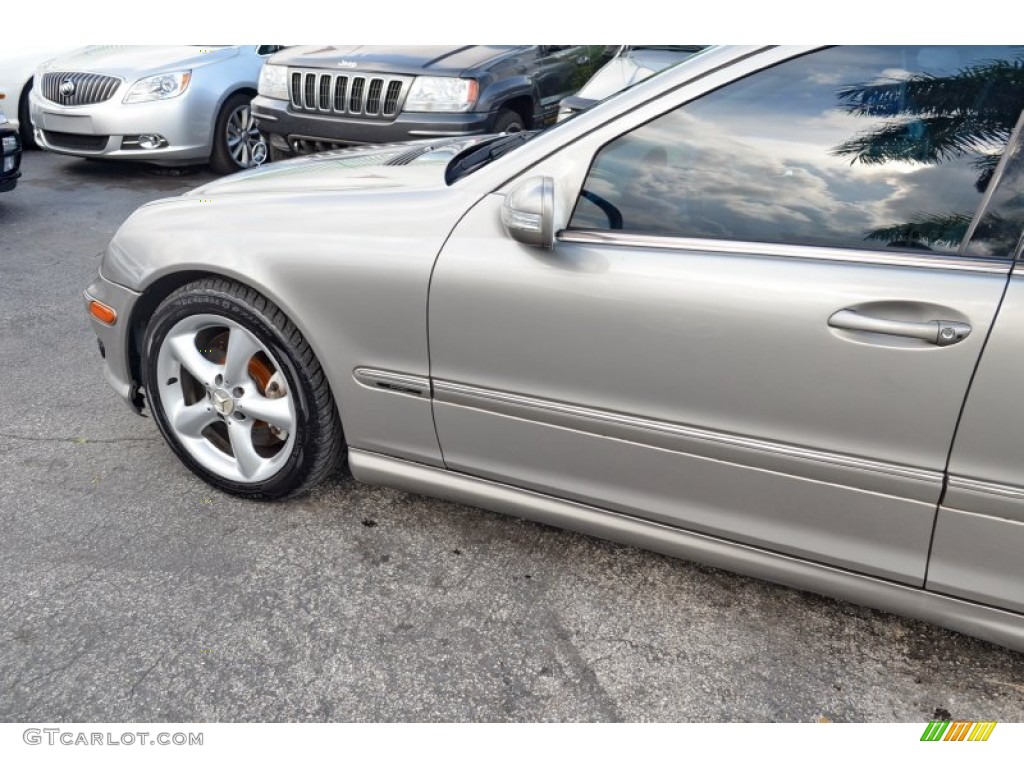 2005 C 230 Kompressor Sedan - Pewter Silver Metallic / Ash photo #10