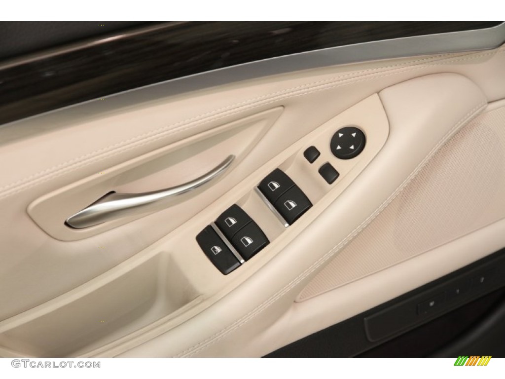 2014 5 Series 535d xDrive Sedan - Dark Graphite Metallic / Ivory White/Black photo #5