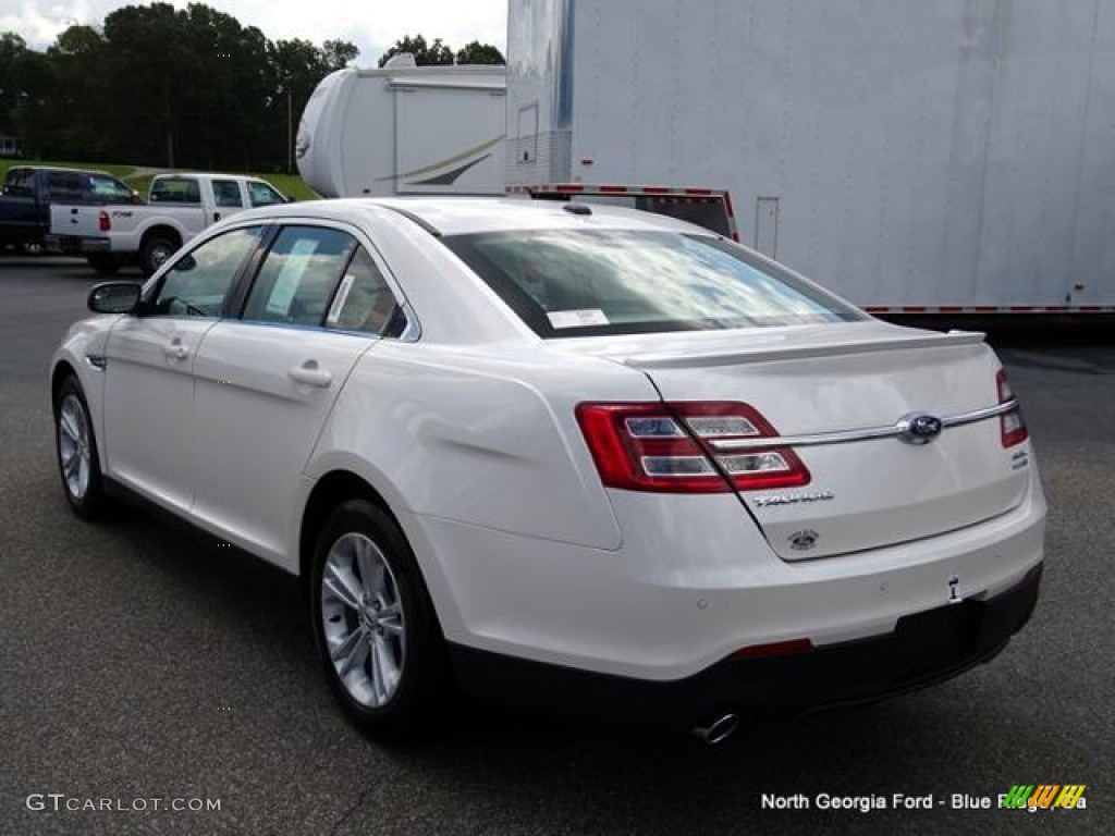 2015 Taurus SEL AWD - White Platinum Metallic / Dune photo #3